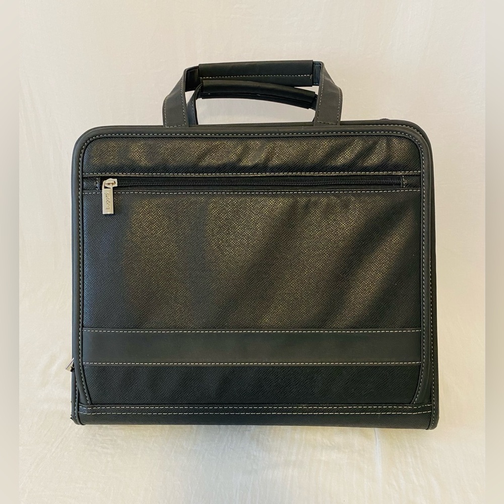 Bugatti Black Briefcase with Top Handles